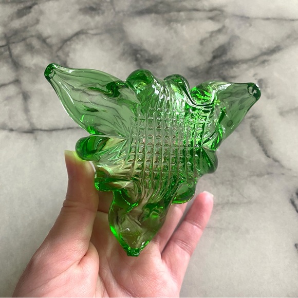 Vintage Mid-Century Emerald Green Glass - Picture 5 of 8